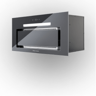 Götze & Jensen - Okap GÖTZE & JENSEN BH900KT Czarne szkło